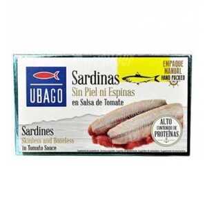 Sardinas sin piel y sin espina en salsa de tomate Ubago