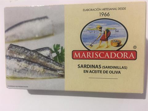 Sardinillas en aceite de oliva Mariscadora